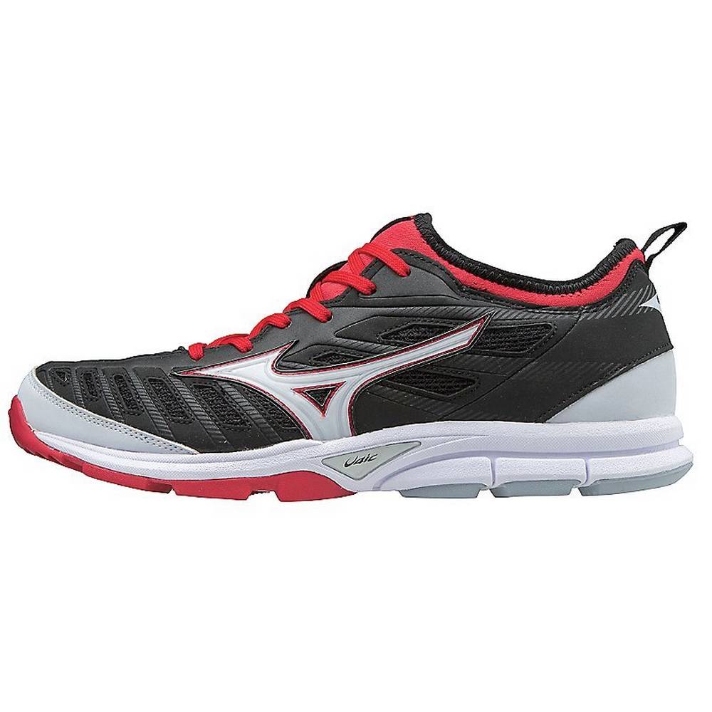 Panske Botasky Mizuno Player’s Trainer 2 Turf Čierne/Červené Vypredaj BNRD57649